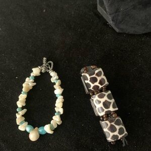 Shell and Bead Bracelet Set